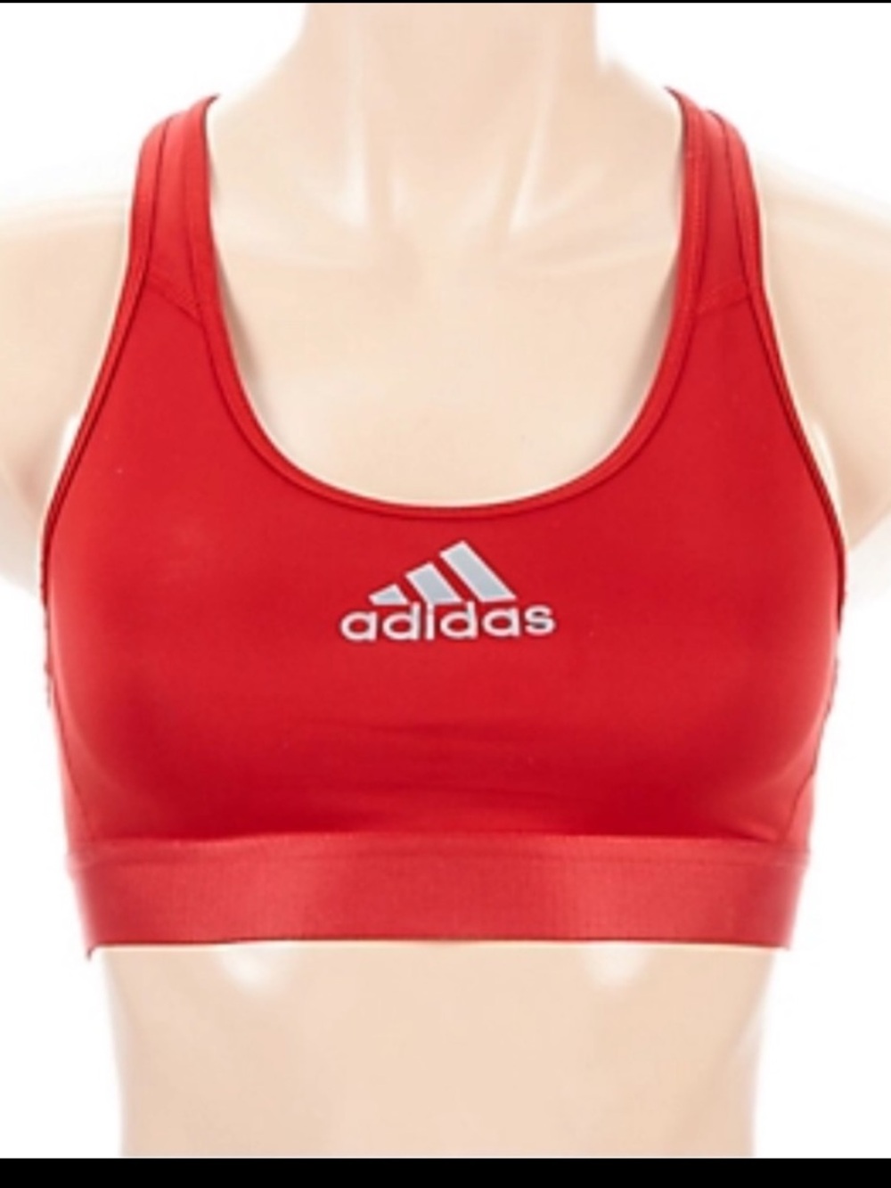 Adidas Red Techfit Medium Support Wireless Sports Bra Size Medium